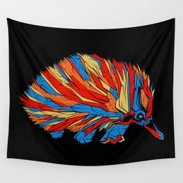 Enchanting Echidna Pop Art Wall Tapestry