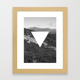 Triangle White Version Framed Art Print