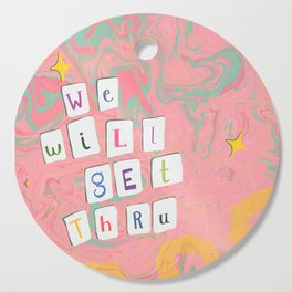 Positive Ransom Note Cutting Board