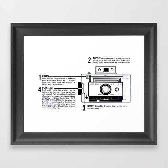 Polaroid Land Camera Framed Art Print