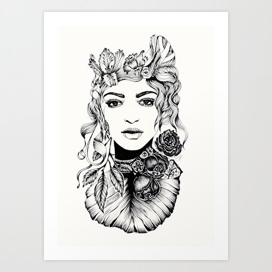 Nature Woman Art Print
