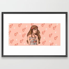 Red Hearts  Framed Art Print