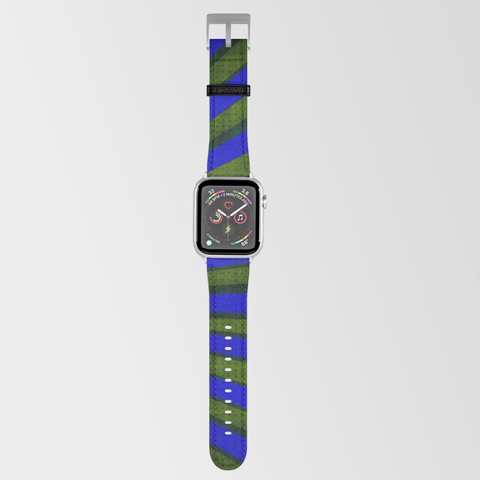Blue green comic book design Apple Watch Band