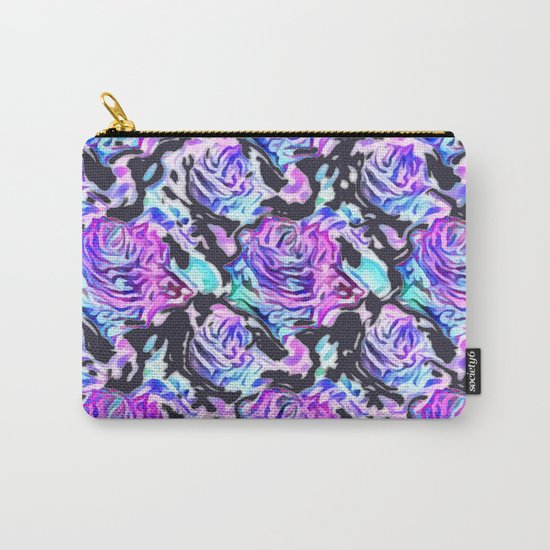 Abstract Roses (dark) Carry-All Pouch
