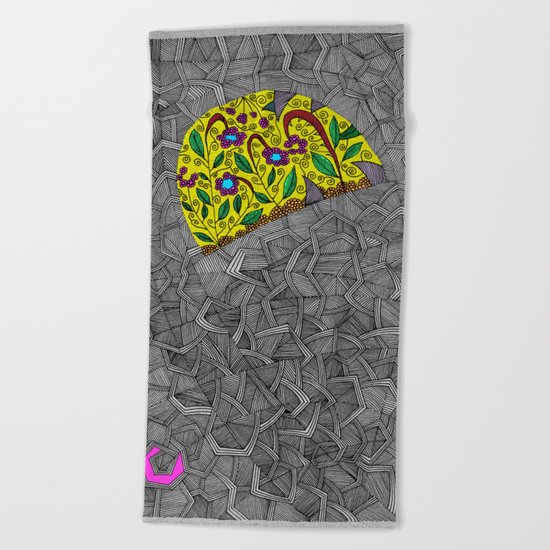 - cosmos_11 - Beach Towel