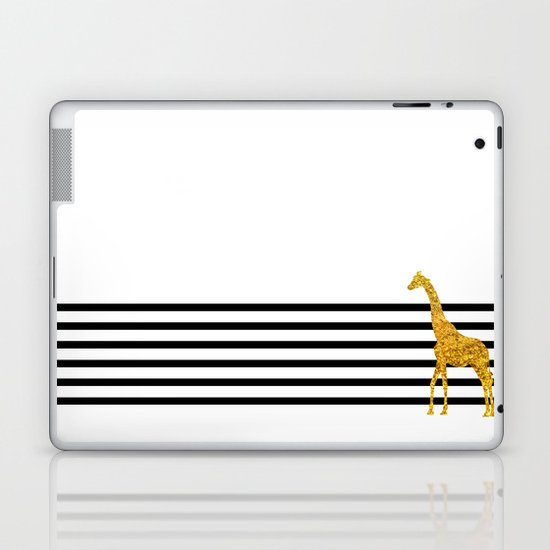 Gold Giraffe Laptop & iPad Skin