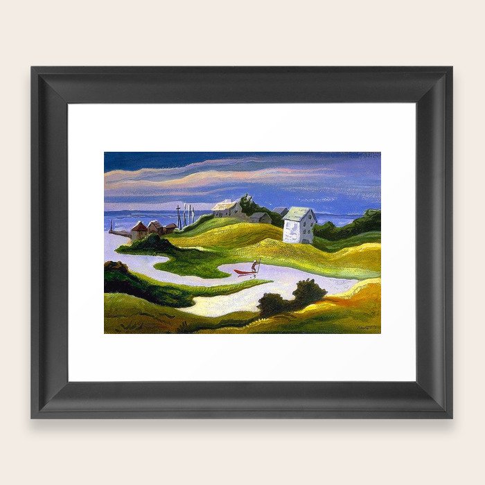 Martha's Vineyard coastal nautical landscape painting by Thomas Hart