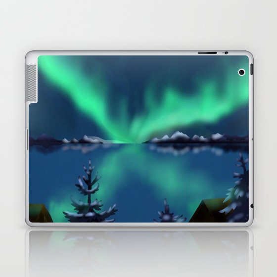 Winter Northern Lights Laptop & iPad Skin