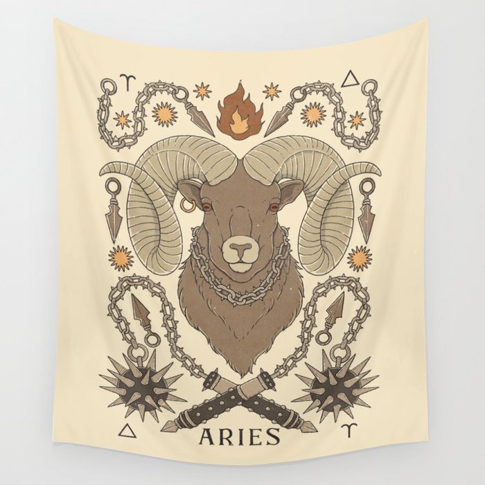 Aries, The Ram Wall Tapestry