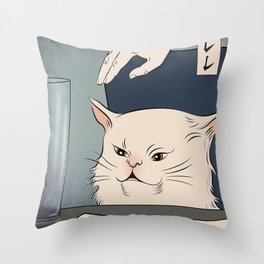 Woman Yelling At Cat Memes4475523.jpg Throw Pillow