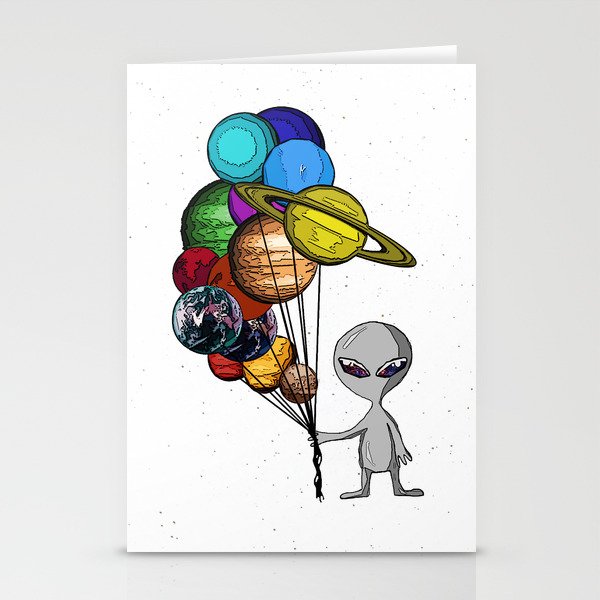 Casual Alien Stationery Cards