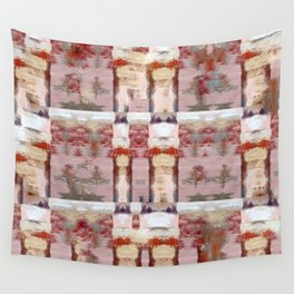 Summer in the City - abstract handmade oil painting in beautiful warm pastel colors Wall Tapestry