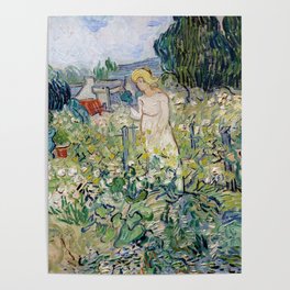 Vincent van Gogh - Mademoiselle Gachet in her Garden Poster