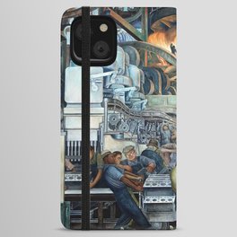 Diego Rivera Murals of the National Palace II iPhone Wallet Case