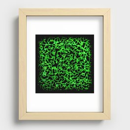 Green in Black Recessed Framed Print