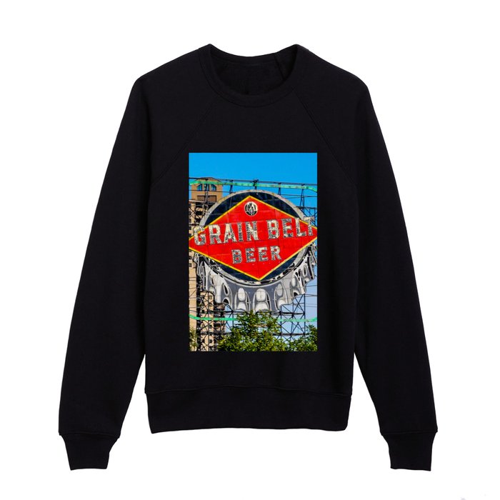 Grain Belt Beer Sign Kids Crewneck