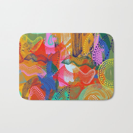 The Stipple Dots Abstract Bath Mat