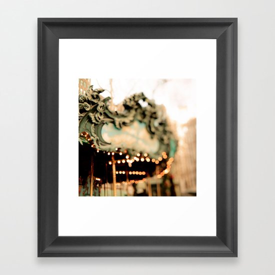 Dreamy Carousel Framed Art Print
