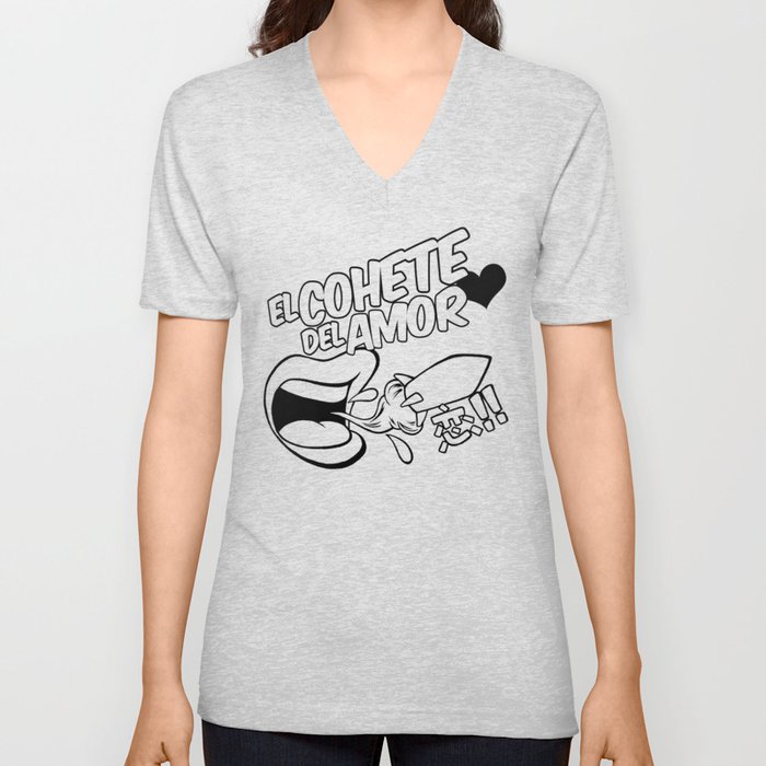 Love Rocket! V Neck T Shirt