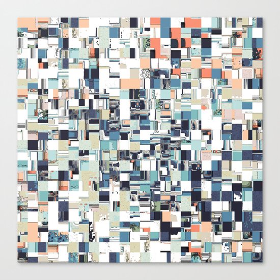 Abstract Jumbled Mosaic Canvas Print