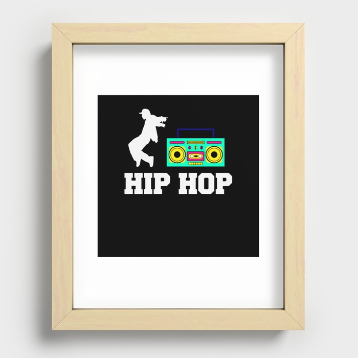 OG Retro Hip Hop Recessed Framed Print