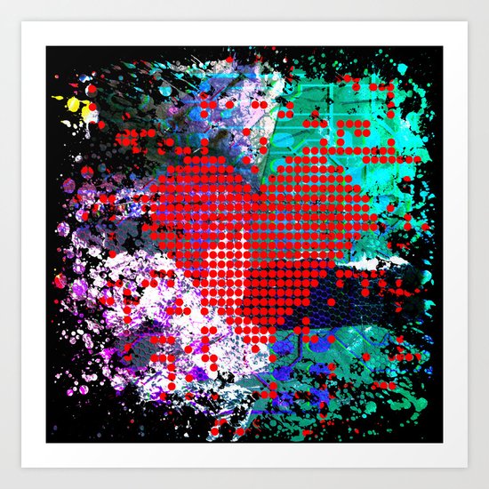 digital at its heart Art Print