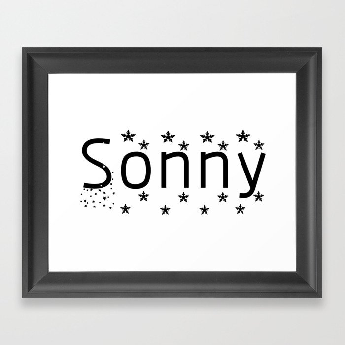 Sonny Framed Art Print