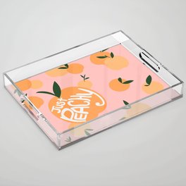 Just Peachy Acrylic Tray