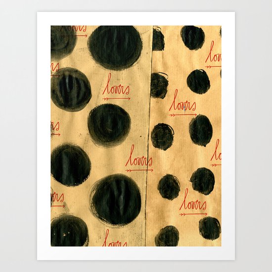 LOVERS Art Print
