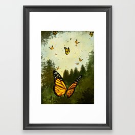 Monarch Forest Framed Art Print