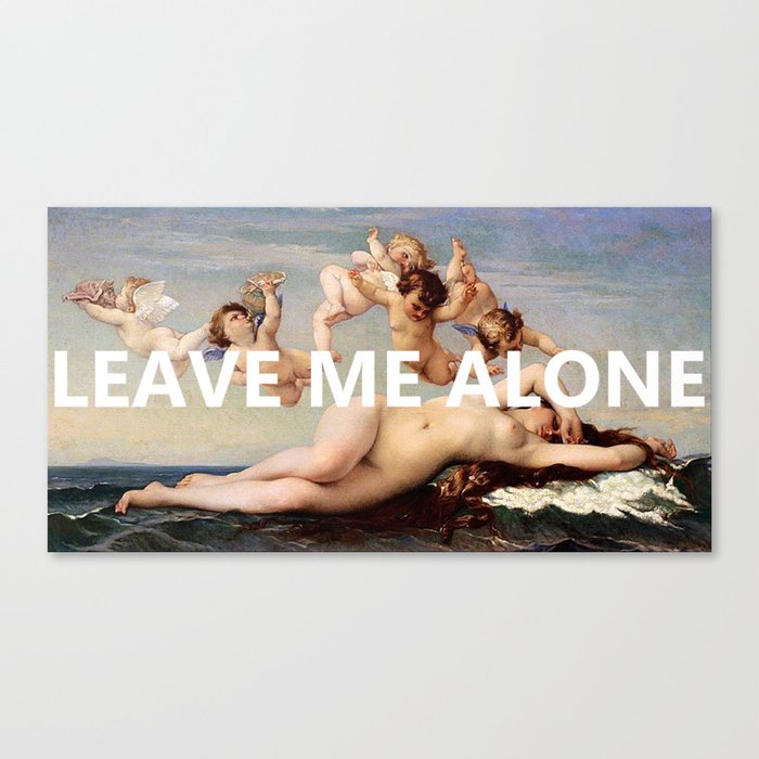 ~leave me alone~ Canvas Print