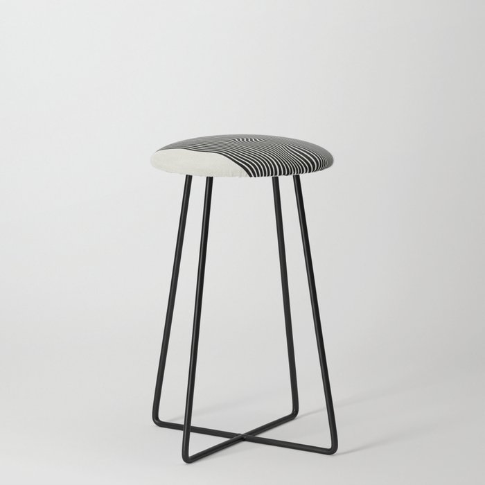 Abstract Lines Counter Stool