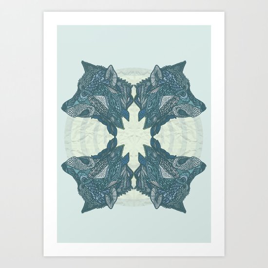 Wolf Pack Art Print