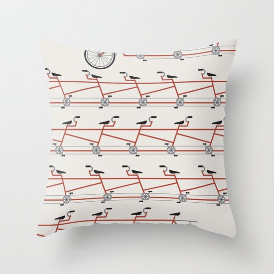 Stretched Out Tandem Throw Pillow