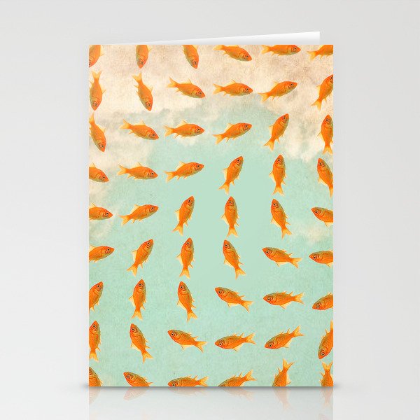 pattern goldfish Stationery Cards