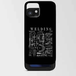 Welder Welding Mask Torch And Tools Vintage Patent Print iPhone Card Case