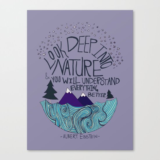 Einstein: Nature II Canvas Print
