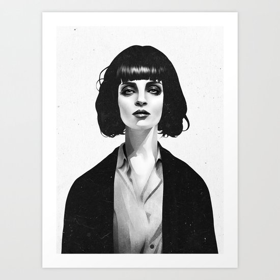 Mrs Mia Wallace Art Print