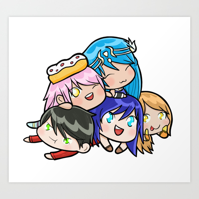 Funneh And The Krew Cute Gacha Style Art Print By Pickledjo