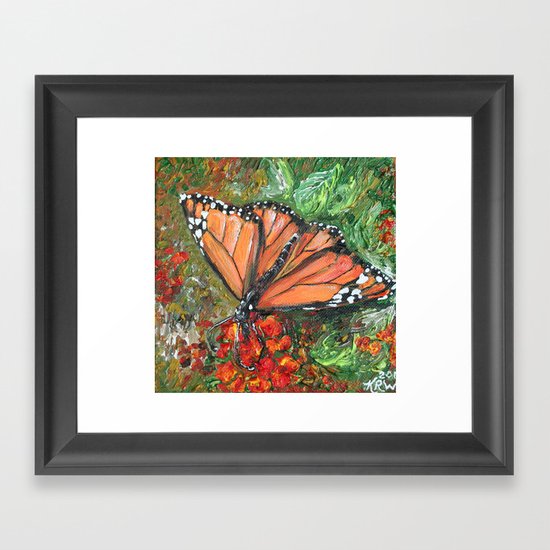 Monarch Butterfly Framed Art Print