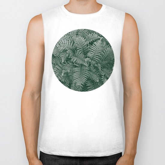 Fern Leaves Biker Tank