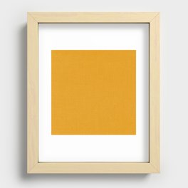Curry Yellow Recessed Framed Print