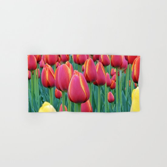 Tulips Red and Yellow Hand & Bath Towel