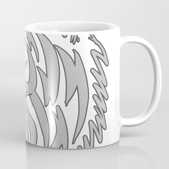 Tiger head illustration white  Coffee Mug