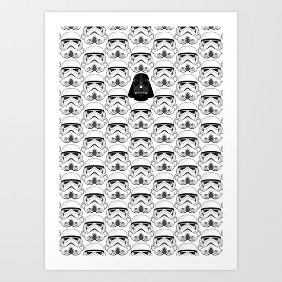 Stormtrooper pattern Art Print