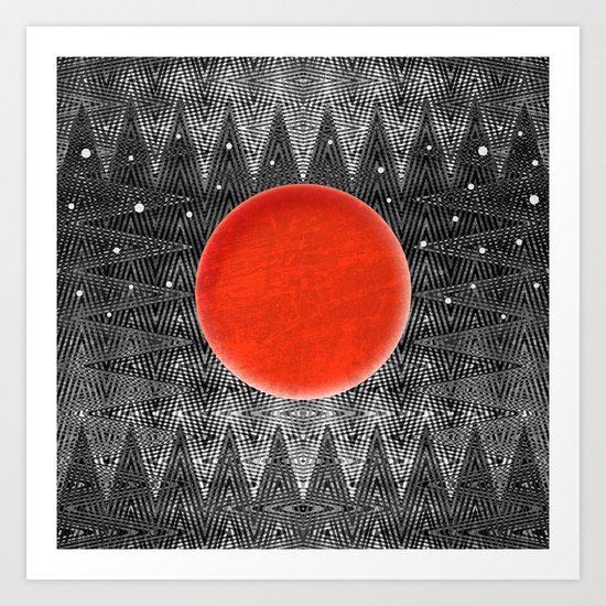 Bodacious Blood Moon Art Print