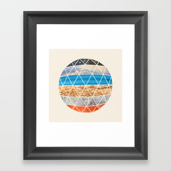 Eco Geodesic Framed Art Print