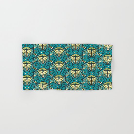 Green Hand & Bath Towel