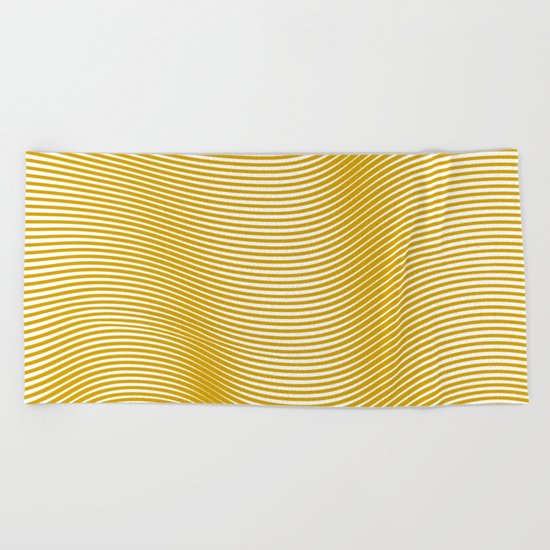 Golden Waves Beach Towel