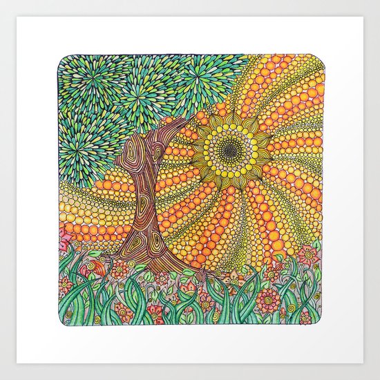 Sunny day Art Print